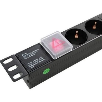 Мережевий фільтр Hypernet SPP8-WC 8 розеток без кабелю 19'' з вимикачем Мережевий фільтр Hypernet SPP8-WC 8 розеток без кабелю 19'' з вимикачем