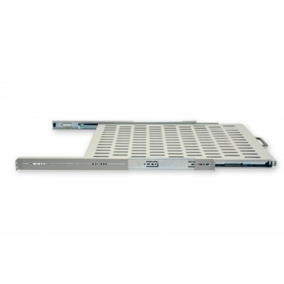Полиця висувна 19" CMS UA-SHSL-600G 1U 600 мм, сіра
