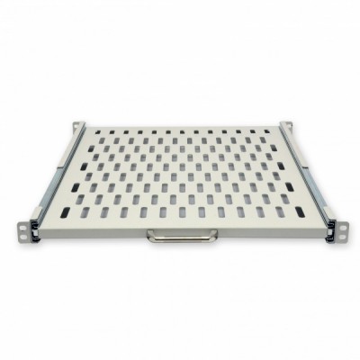 Полиця висувна 19" CMS UA-SHSL-600G 1U 600 мм, сіра