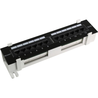 Патч-панель настенная CMS 12xRJ-45 UTP, кат. 6, в пластиковом корпусе Патч-панель настенная CMS 12xRJ-45 UTP, кат. 6, в пластиковом корпусе