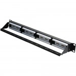 Патч-панель Hypernet 24 порта UTP кат. 6 19" PP-KUTP24-NM-CM с организатором кабеля