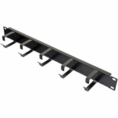 Кабельный организатор CMS 1U с 5 металлическими кольцами, черный Кабельный организатор CMS 1U с 5 металлическими кольцами, черный