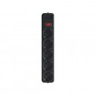 Мережевий фільтр Maxxter SPM5-G-6B, 1.8 м кабель, 5 розеток