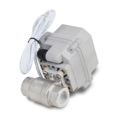 Кран шаровый с электроприводом YYD-2, 3/4", 12В, 10Вт, 40 бар