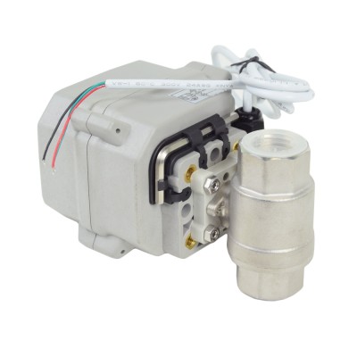 Кран шаровый с электроприводом YYD-2, 3/4", 12В, 10Вт, 40 бар