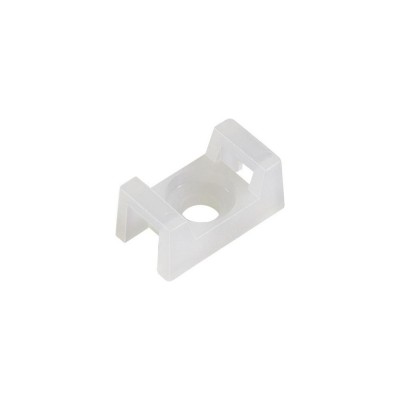 Майданчик для стяжки під дюбель 9 x 15 мм білий (100шт)