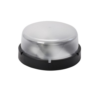 Светильник ERKA 1065D.i-Black с датчиком движения 26 W круглый черный/прозрачный Е27 IP 65