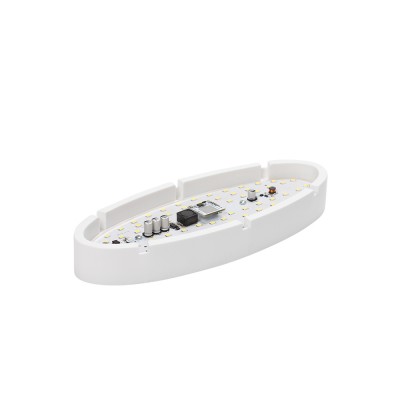 Світильник ERKA 1165 LED 12 W 6000К овальний білий/прозорий IP 65