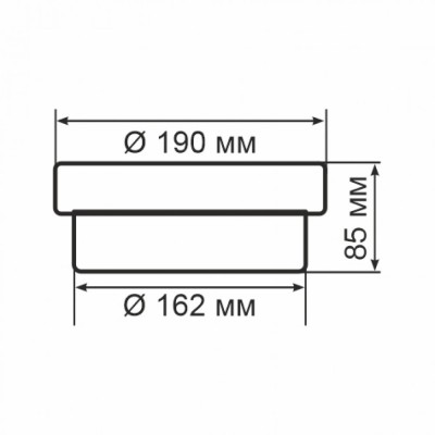 Світильник ERKA 1065-P 26 W круглий прозорий/прозорий Е27 IP 65 Світильник ERKA 1065-P 26 W круглий прозорий/прозорий Е27 IP 65
