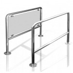 Огорожа підйомно-поворотна зі склом, довжина від 0,5 м до 1м