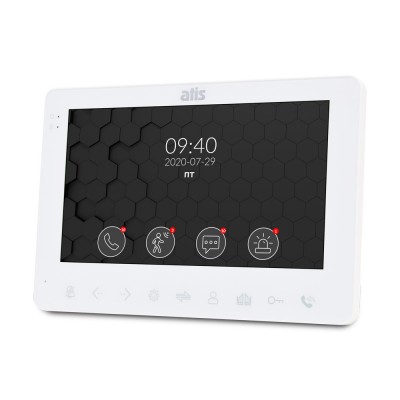 Комплект видеодомофона ATIS AD-780MW Kit box: видеодомофон 7" с детектором движения и видеопанель Комплект видеодомофона ATIS AD-780MW Kit box: видеодомофон 7" с детектором движения и видеопанель