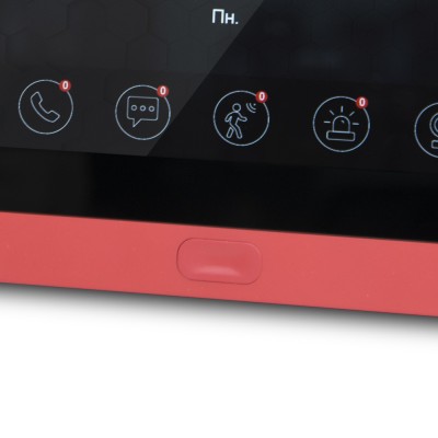 BCOM BD-760FHD/T Red Wi-Fi сенсорний відеодомофон