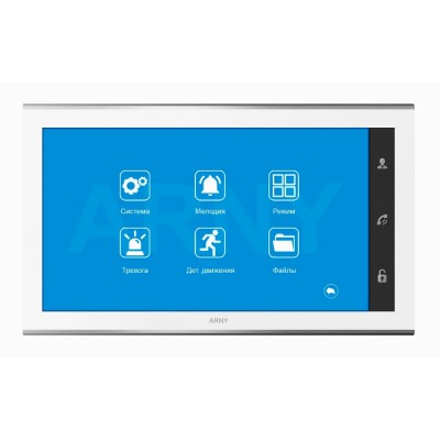 Відеодомофон 10" Arny AVD-1030 (2Mpx) PiP white IPS з детектором руху і записом відео Відеодомофон 10" Arny AVD-1030 (2Mpx) PiP white IPS з детектором руху і записом відео