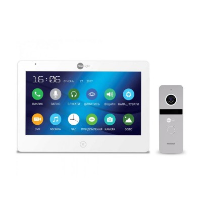Комплект домофона Neolight MEZZO HD WF / Solo FHD Silver