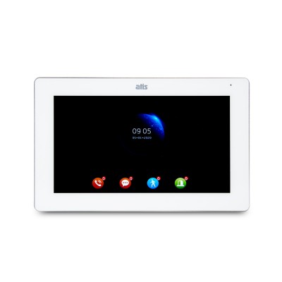 Комплект Wi-Fi видеодомофона 7" ATIS AD-770FHD/T-White с поддержкой Tuya Smart + AT-400HD Silver