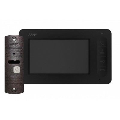 Комплект видеодомофона Arny AVD-4005 (черный/медный)