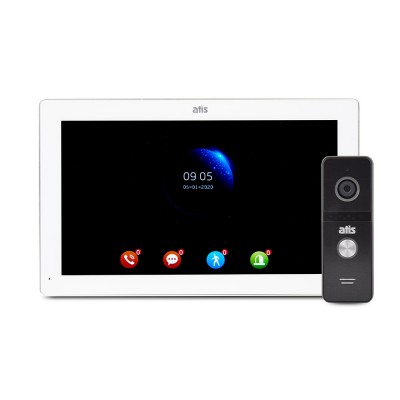 Комплект ATIS AD-1070FHD/T White з підтримкою Tuya Smart + AT-400FHD Black