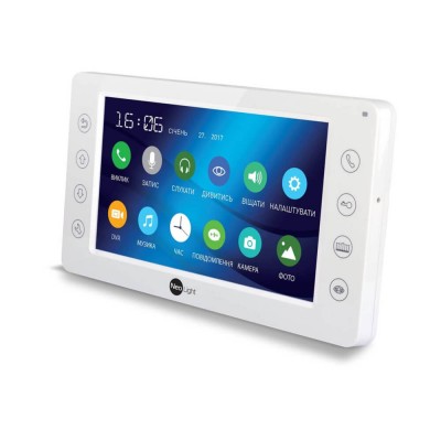 Комплект відеодомофона KAPPA HD / Solo FHD Silver: відеодомофон 7" зі вбудованим БКЗ і 2 Мп відеопанель