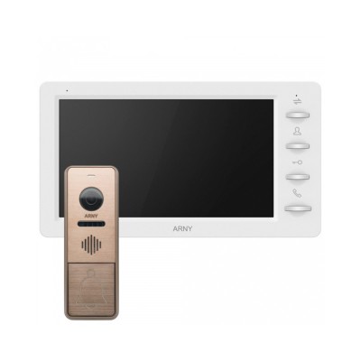 Комплект видеодомофона Arny AVD-7842 white+bronze