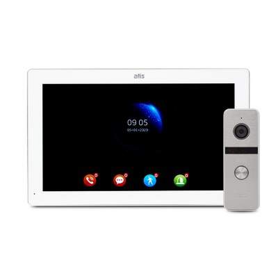 Комплект ATIS AD-1070FHD/T White з підтримкою Tuya Smart + AT-400FHD Silver