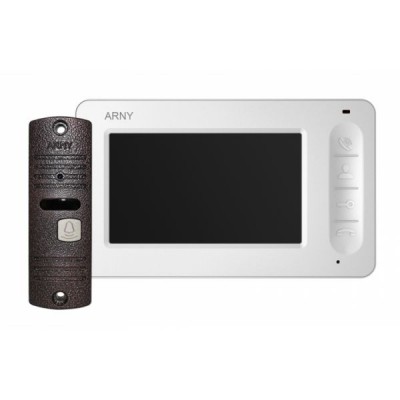 Комплект видеодомофона Arny AVD-4005 (белый/медный)