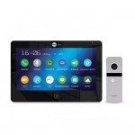 Комплект видеодомофона MEZZO HD Black / Solo FHD Silver: видеодомофон 10" с детектором движения и 2 Мп видеопанель Комплект видеодомофона MEZZO HD Black / Solo FHD Silver: видеодомофон 10" с детектором движения и 2 Мп видеопанель