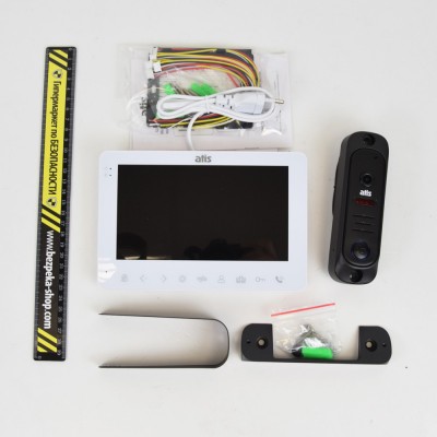 Комплект відеодомофона ATIS AD-780 W Kit box: відеодомофон 7" і відеопанель Комплект відеодомофона ATIS AD-780 W Kit box: відеодомофон 7" і відеопанель