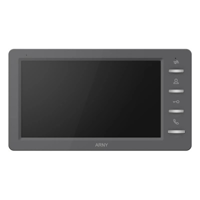 Видеодомофон 7" Arny AVD-708 (2Mpx) graphite с детектором движения и записью видео