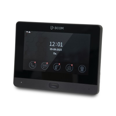 BCOM BD-760FHD/T Black Wi-Fi сенсорний відеодомофон