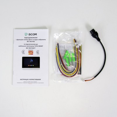 BCOM BD-760FHD/T Black Wi-Fi сенсорний відеодомофон