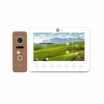 Комплект видеодомофона Neolight NeoKIT HD+ Bronze: видеодомофон 7" с детектором движения и 2 Мп видеопанель