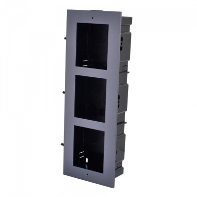 Врізна монтажна рамка Hikvision DS-KD-ACF3/Plastic для встановлення панелей виклику