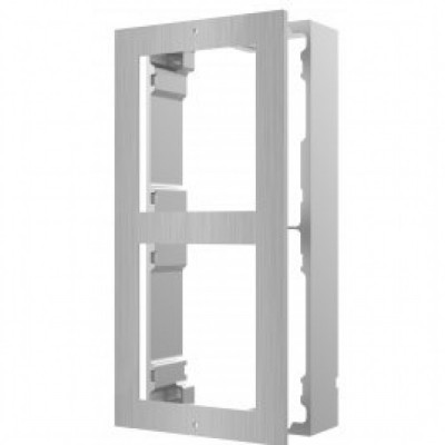 Декоративна рамка Hikvision DS-KD-ACW2/S для врізного монтажу двох модульних відеопанелей Декоративна рамка Hikvision DS-KD-ACW2/S для врізного монтажу двох модульних відеопанелей