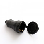 Штепсельный разъем ERKA 5001 с заглушкой 1 х 16 А (каучук)