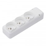 Колодка Ne-Ad (3015-К) 3 гнезда без заземляющего контакта Колодка Ne-Ad (3015-К) 3 гнезда без заземляющего контакта