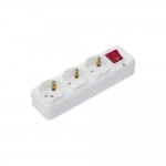 Колодка Ne-Ad (3014-КА) 3 гнізда з заземлюючим контактом і вимикачем Колодка Ne-Ad (3014-КА) 3 гнізда з заземлюючим контактом і вимикачем