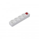 Колодка Ne-Ad (3019-КА) 4 гнезда без заземляющего контакта с выключателем Колодка Ne-Ad (3019-КА) 4 гнезда без заземляющего контакта с выключателем