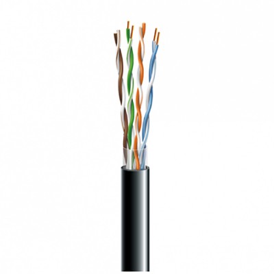 Кабель витая пара ЗЗЦМ UTP кат.5e, 4х2х24 AWG бухта 500 м (медь, наружный)