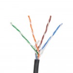 Кабель звита пара ATIS UTP 4*2*0.5-CCA PE кат.5е (UTP біметал зовнішній) бухта 305м Кабель звита пара ATIS UTP 4*2*0.5-CCA PE кат.5е (UTP біметал зовнішній) бухта 305м