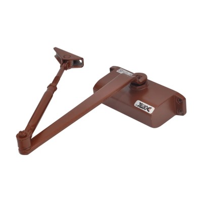 Дверной доводчик Dortec DT-62H Brown с фиксацией дверей в открытом положении