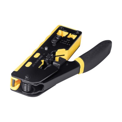 Кримпер E-NET CT-02/6P+8P Інструмент для обтискання конекторів RJ45 прохідного типу Кримпер E-NET CT-02/6P+8P Інструмент для обтискання конекторів RJ45 прохідного типу