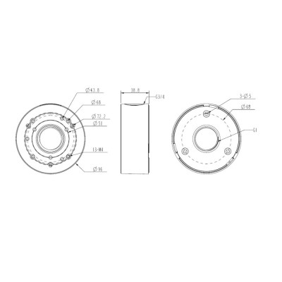 Коробка розподільна TVT TD-YXH0103 Коробка розподільна TVT TD-YXH0103