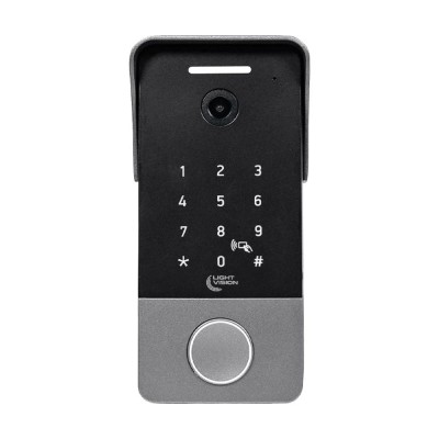 Комплект відеодомофона Light Vision: відеодомофон 7" AMSTERDAM FHD White та відеопанель 2Mp RIO FHD(KEY) Silver