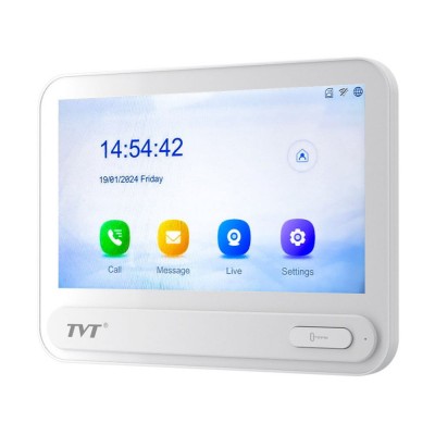 IP-видеодомофон с WiFi 7" TVT TD-E2137-PE/TP/WF White IP-видеодомофон с WiFi 7" TVT TD-E2137-PE/TP/WF White