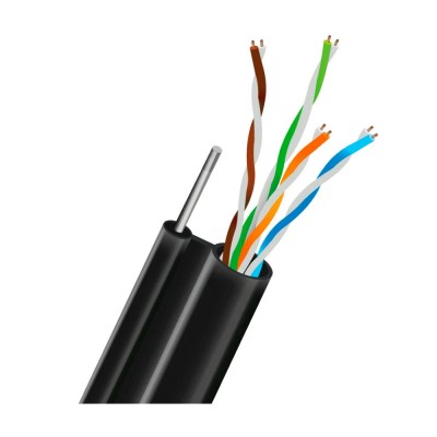 Кабель вита пара UTP CAT5E CU 0.51mm LDPE Outdoor + дріт Trinix 305m