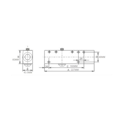 Дверной доводчик Dortec DT-72 Silver Дверной доводчик Dortec DT-72 Silver