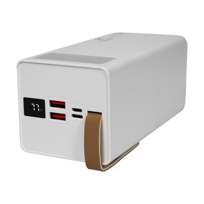 Повербанк 50000mAh Power Bank Kraft KPB-2350FCL White 22.5W QC3.0 LED-фонарь Повербанк 50000mAh Power Bank Kraft KPB-2350FCL White 22.5W QC3.0 LED-фонарь