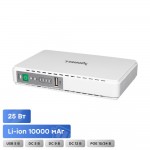 Джерело безперебійного живлення DC UPS Trinix TRX-MUPS-2512 (10000mAh) 5V/9V/12V/15V/24V/PoE, Li-ion 4*2.5Ah, для роутера і медіаконвертера Джерело безперебійного живлення DC UPS Trinix TRX-MUPS-2512 (10000mAh) 5V/9V/12V/15V/24V/PoE, Li-ion 4*2.5Ah, для роутера і медіаконвертера