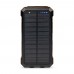 Повербанк с солнечной панелью 20000mAh Power Bank Kraft KPB-U2230WFCSL Orange беспроводная зарядка LED-фонарь