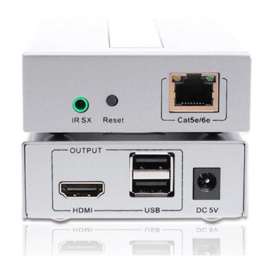 Удлинитель видеосигнала HDMI 50m Dtech DT-7054 USB 2.0 with IR